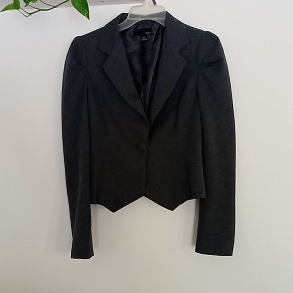 Forever 21 dress jacket size medium color gray gently used - Picture 1 of 6